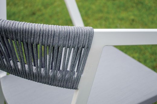 Auto aluminum outdoor dining armchair