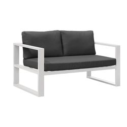 Sofá de jardim 2 lugares de alumínio Belluno
