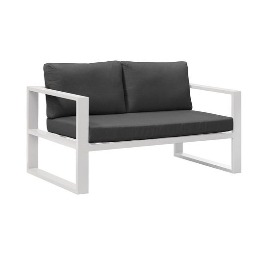 Sofá de jardim 2 lugares de alumínio Belluno