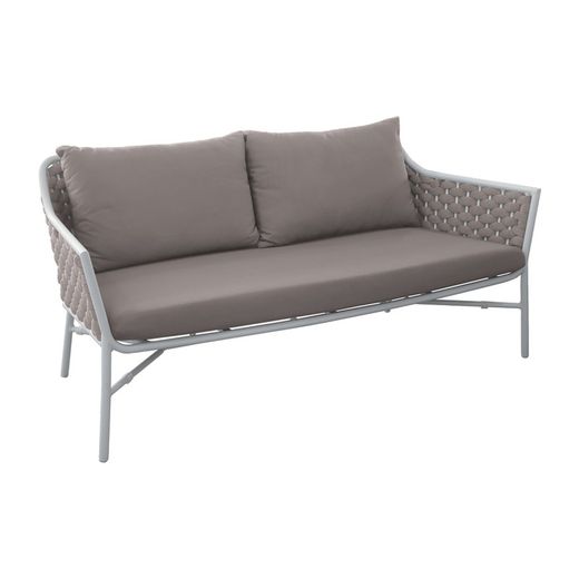 Rio 2-seater aluminum and synthetic rope sofa