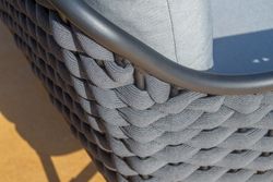 Rio 2-seater aluminum and synthetic rope sofa