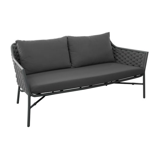 Rio 2-seater aluminum and synthetic rope sofa