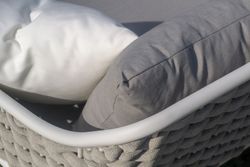 Rio 2-seater aluminum and synthetic rope sofa