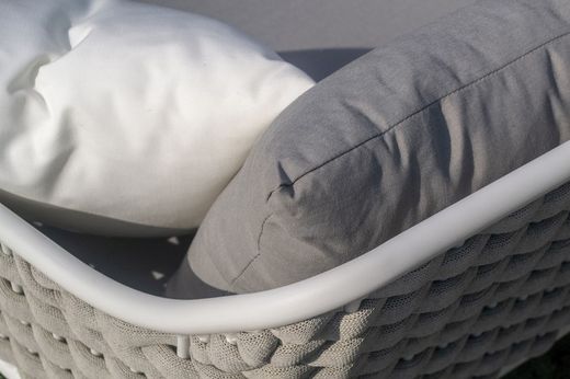 Rio 2-seater aluminum and synthetic rope sofa