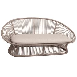 2 seater synthetic rope sofa with agora Spade cushion