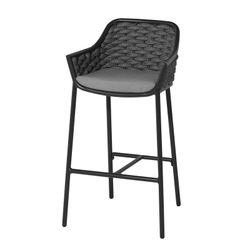 Rio aluminum and synthetic rope garden bar stool