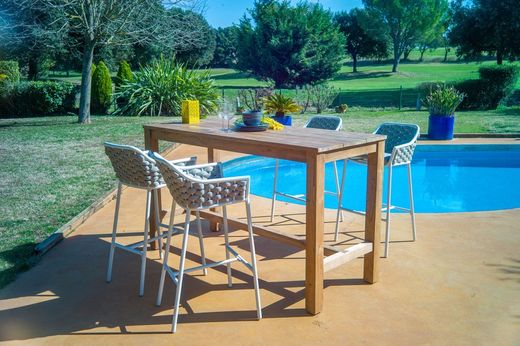 Rio aluminum and synthetic rope garden bar stool