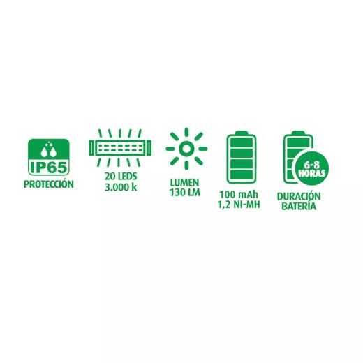 Barattolo di vetro per lampada solare