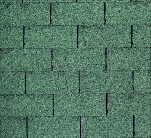 Palmako colored asphalt roofing shed