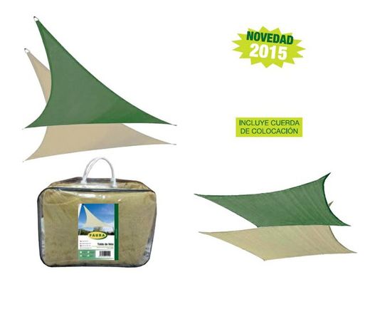 Toldo vela cuadrado 3,6 metros