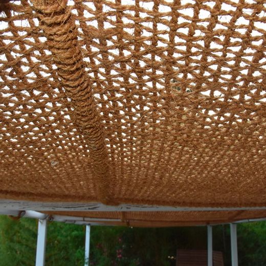 Toldo vela cuadrado de fibra de coco