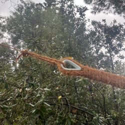 Toldo vela triangular de fibra de coco natural y orgánico