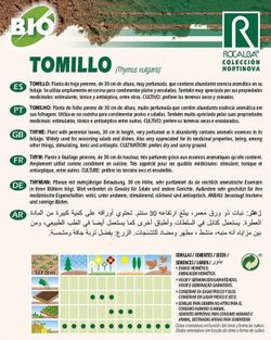 ECOLOGICAL thyme