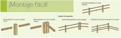 Recinzione in legno di campagna