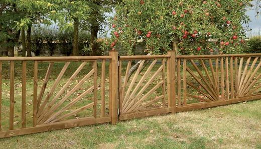 Valla madera pino Roseaux