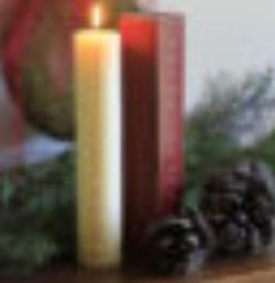 Advent calendar decorated candle 4,5x24cm