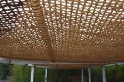 Malla sombreo de fibra de coco, protección natural y estilo